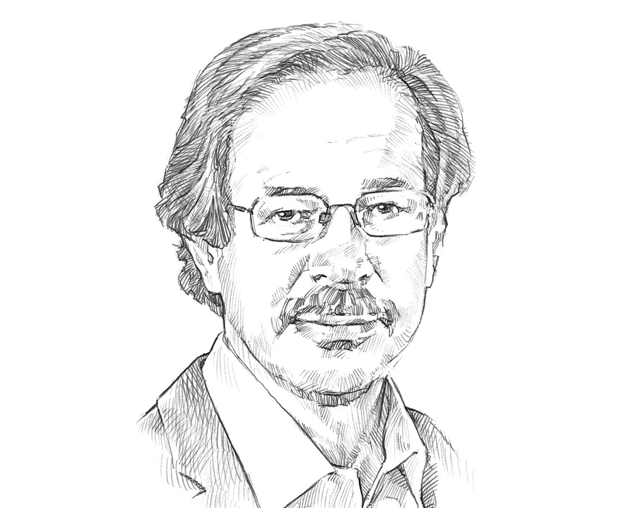 Illustration im Bleistift-Stil von Stefan Voßschmidt