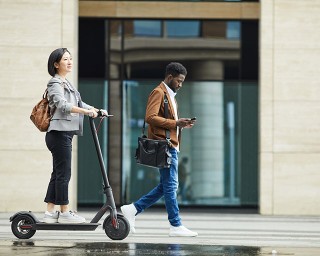 People Commuting in City