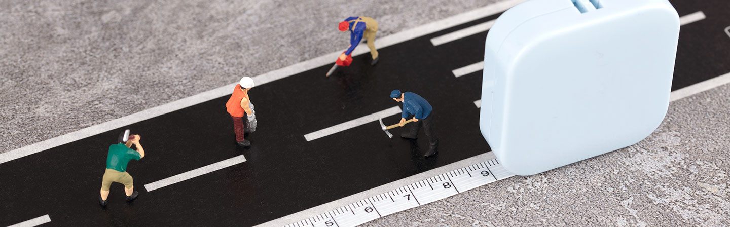 Bau von Infrastruktur-Autobahnkilometern